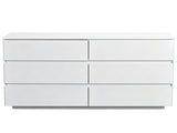 Handle-Free 6-Drawer Storage Cabinet Chest of Drawers with USB-Powered RGB LED Strip 79489683