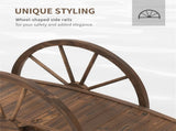 Wooden Garden Bridge Arc Footbridge 53976823