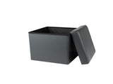 Collapsible Storage Ottoman, Black 77270219