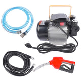 Self Priming 110V AC 16GPM Oil Transfer Pump Fuel Diesel Pump Kit w/ Hose Nozzle 15684399