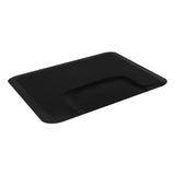 ZUN 3′x 4′x1/2" Beauty Salon Square Anti-fatigue Salon Mat Black 48469106