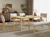 Upholstered Tufted Bench, Modern Bedroom Benches Upholstered Dining Benches, Fabric End of Bed Bench N752P294997D