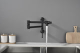 Wall mounted Filler Faucet, Modern Brass Filler Two-Attachment Wall Mount Folding Kitchen W2287P184446