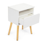 ZUN 2-piece modern bedside table, bedroom coffee table with drawers, shelves, living room bedside W2181P149701