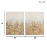 Heavily Embellished 2-piece Canvas Wall Art Set B03598842