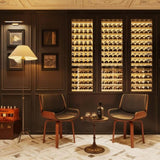 Mid-Century Modern Dining Chair - 360&deg Swivel, PU Leather Upholstery, Ergonomic Design for Kitchen, N842P290057B