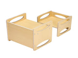 Adjustable and Chair Set, Wooden Weaning for Toddlers Ages 1-5, Natural Kids Activity 34358526