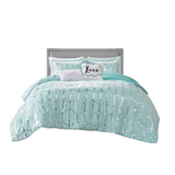 King/Cal King Metallic Printed Comforter Set B03595836