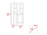 Hanover 4-Shelf Linen Cabinet Light Grey B06280006