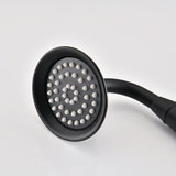Single-Handle 4-Spray Patterns Bathroom Rain Shower Faucet with Body Jet Handshower in Matte Black W1219133592