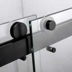 ZUN Frameless Sliding Glass Shower Doors 60" Width x 76"Height with 3/8" Clear Tempered Glass, W1675113148