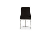 Emrald Modern Style 2PC Dinning Chairs made with wood and Steel Legs Black B009P298425