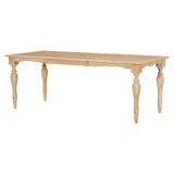 ZUN TOPMAX Vintage Traditional 82.7inch Extendable Dining Table with 23.6inch Removable Leaf, Natural N717P170406A