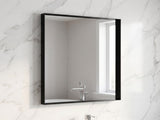 28"x36" Bathroom Wall Mounted Mirror Vanity Rectangular Mirror with Deep Frame, Black 48584482