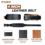 XL Size Weight Lifting Belt, Leather Weight Lifting Belt with 4 inch Padded Lumbar Support Belt for 50712758