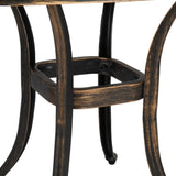 21.3inch Square Garden Cast Aluminum Table Bronze 66138118