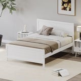 ZUN Wood Platform Bed Frame with Headboard, Mattress Foundation with Wood Slat Support, No Box Spring 28653168