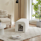 Ottoman Storage Bench Pet Supplies Corduroy Bench Cat's nest to hide For the Living Room, Entryway W1825P235543