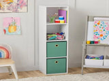 4 Cube Vertical Storage Organizer, White 81087760