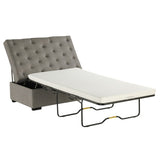 Folding Sofa Bed, 49.6" Ottoman with a Folding Sofa Bed, Convertible Ottoman Sleeper with Memory N719P268068E