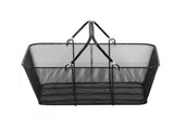 12 Pack Black Wire Shopping Baskets, Metal Mesh Portable Baskets with Handles for Supermarkets, 59124145