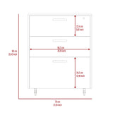 Penny Storage Cabinet, Three Drawers , Four Casters B128P148951