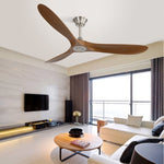 ZUN 60 Inch Outdoor Ceiling Fan Without Light 3 ABS Blade with Smart APP Control W934P156671