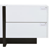White & Black Contemporary Rectangle Design TV Stand, Unique Style TV Console Table 42184510