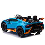 ZUN Lamborghini Huracan Sto 24V Kids Electric Ride-On Drift Car: Speeds 1.86-5.59 MPH, Ages 3-8, Foam W1578P210769