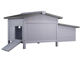Outdoor Free-Range Wooden Chicken Coop with Asphalt Roof, Leak-Proof Pull-Out Tray, Secure Predator 86803503