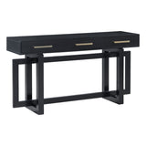 U_STYLE Elegant Console Table with Three Drawers, Extra Long Entryway Table for Entryway, Hallway, N711P175776B