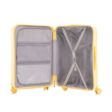 20"/24"/28" 3 pcs/set in ABS Spinner Wheel Luggage, Carry on Suitcase, with Cup Holder & USB Port & 02827536