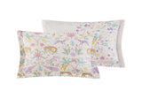 Full/Queen Floral Reversible Cotton Duvet Cover Set with Throw Pillow B035P217814