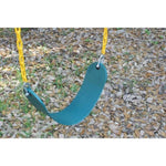 ZUN EVA+ Iron Swing + Hanging basket swing combination Green Baby Swing 82384570