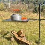 Rotating Campfire Grill,Fire Pit Grill,Heavy Duty Steel Grill,360&deg Adjustable Open Fire Outdoor 76433864