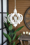 Farmhouse Chandelier, 6-Light Wood Chandelier Pendant Light Fixture with Adjustable Chain for Dining W2078137921