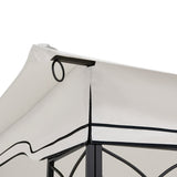 10x12 Ft Outdoor Patio Gazebo Replacement Canopy,Double Tiered Gazebo Tent Roof Top Cover Only W419P198355