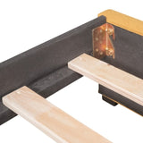 Upholstered Daybed with 2 Storage Drawers Twin Size Sofa Bed Frame No Box Spring Needed, Linen WF299017AAL