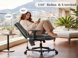 Chenille Criss Cross Office Chair with Air Lumbar Support, Flip-up Adjustable Arms, Built-in 06096537