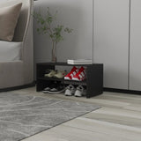 Black 2-Shelf Shoe Rack B062P230637