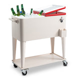 80QT 87.5*38.5*91cm Rectangular Plastic Box Iron Leg Tube Freezer Insulation 89582455