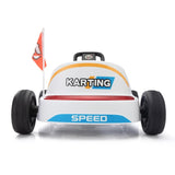 12V Kids Ride On Go Kart, Electric 4-Wheeler Car with Remote Control, Cushioned Seat, LED Lights, W2181P201026