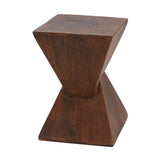 GEOMETRIC MGO SIDE TABLE,DARK BROWN COLOR N770P262073B