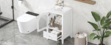 20" Bathroom Vanity with Sink, Bathroom Cabinet with Soft Closing Glass Door, A Drawer, White N725P185457K