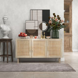 Kitchen Storage Cabinet, Garage Cabinets Natural Wood-AS 48239210