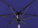 9ft Patio Umbrella, Outdoor Market Umbrella with Push Button Tilt, Crank Handle, 6 Sturdy Iron Ribs, 93983918