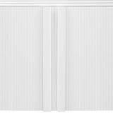 U_STYLE Striped Storage Cabinet with 4 Doors , Adjustable, Suitable for Study,Entrance and Living WF321487AAK
