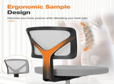 Small Desk Chair Wheels Armless Low-Back Office Chair Ergonomic Adjustable Computer Desk Chair 35773566