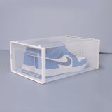 ZUN Set of 12 Stackable Clear Plastic Transparent Shoe Storage Box in Home W2181P164297