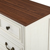 Modern White 5-Drawer Dresser for Bedroom - Ample Storage Wide Chest of Drawers, Sturdy & Safe 86481478